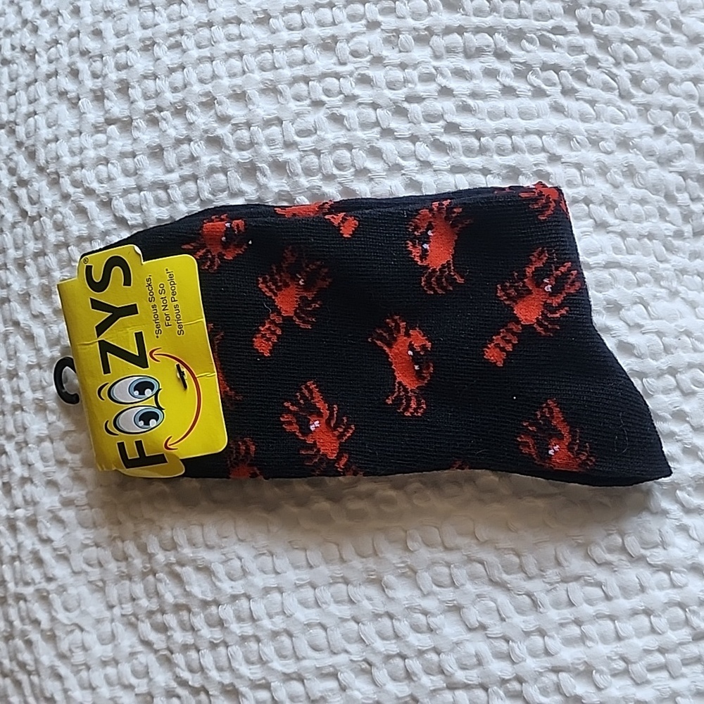 3/$20 Foozy Funny Lobster and Crab Socks!